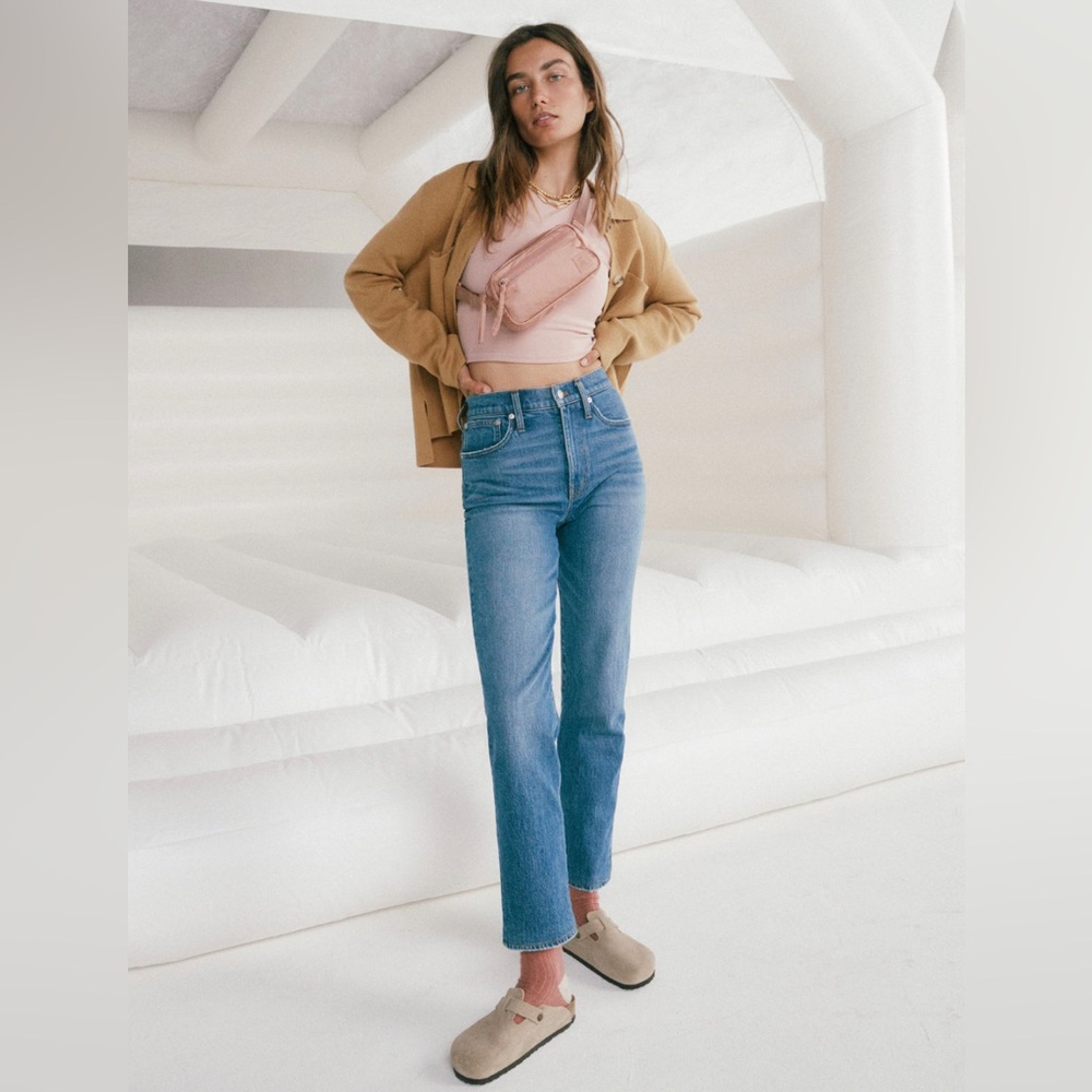 NWT Madewell The Petite Perfect Vintage Jean Belbury Wash: TENCEL™ Denim Edition